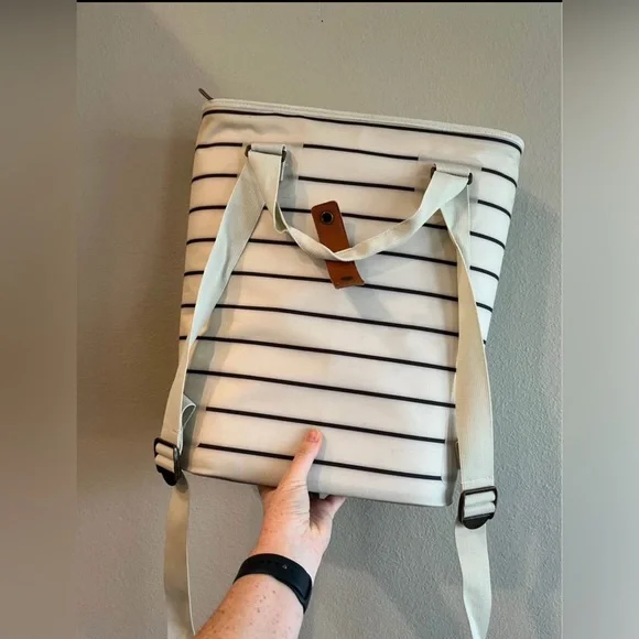 Hearth & Hand with Magnolia backpack striped cooler‎ - Picture 3 of 5